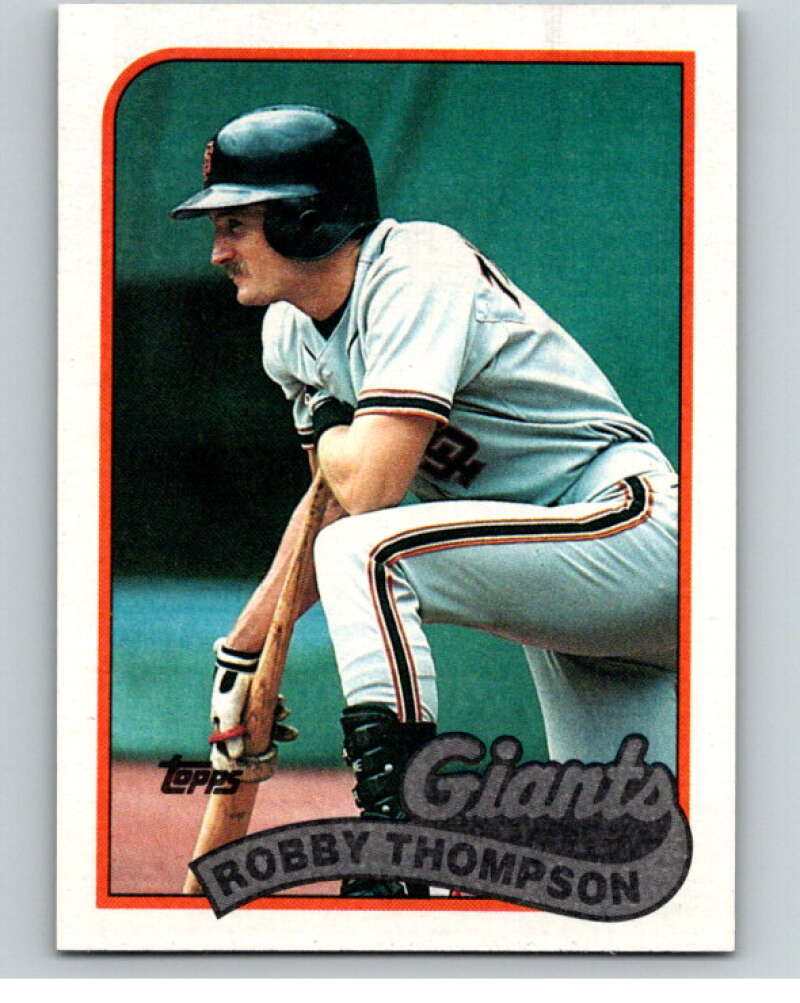 1989 Topps Baseball #15 Robby Thompson San Francisco Giants Image 1