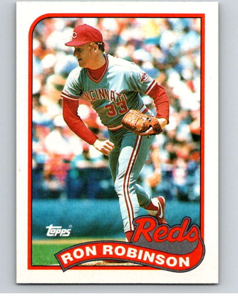 1989 Topps Baseball #16 Ron Robinson Cincinnati Reds Image 1
