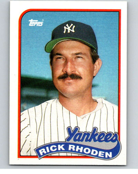 1989 Topps Baseball #18 Rick Rhoden  New York Yankees  Image 1