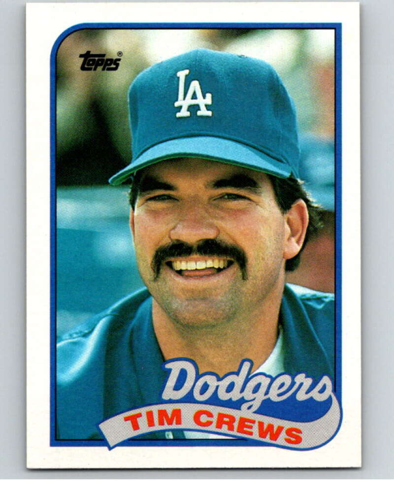 1989 Topps Baseball #22 Tim Crews Los Angeles Dodgers Image 1