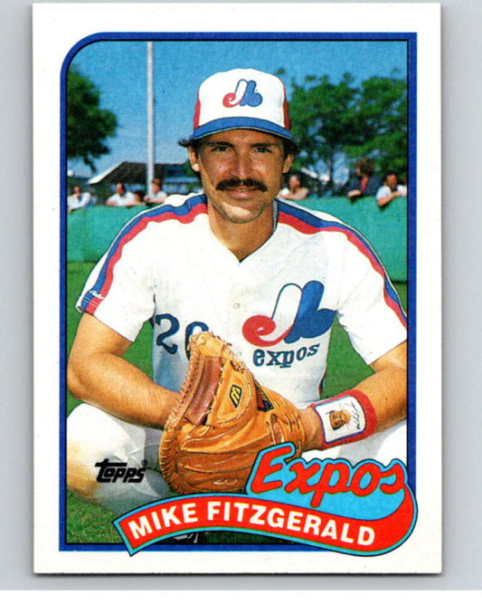 1989 Topps Baseball #23 Mike Fitzgerald  Montreal Expos  Image 1