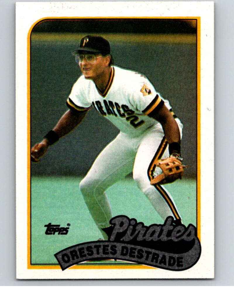 1989 Topps Baseball #27 Orestes Destrade RC Rookie Pittsburgh Pirates Image 1