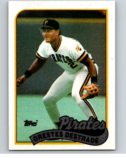 1989 Topps Baseball #27 Orestes Destrade  RC Rookie Pittsburgh Pirates  Image 1