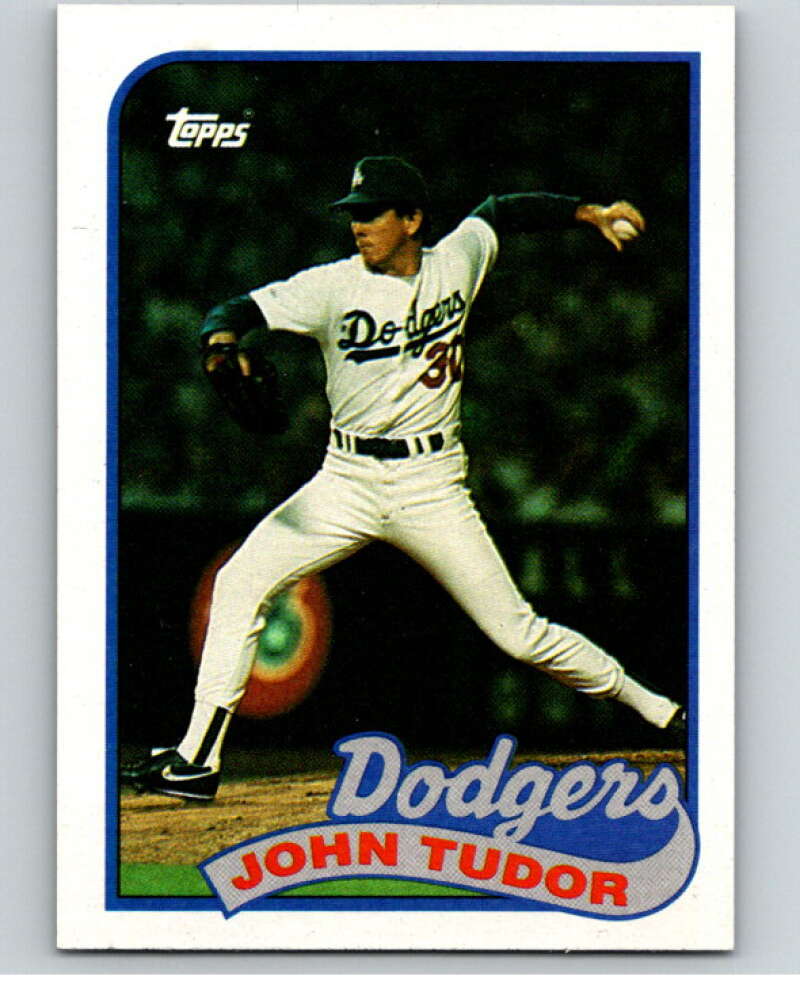 1989 Topps Baseball #35 John Tudor UER Los Angeles Dodgers Image 1
