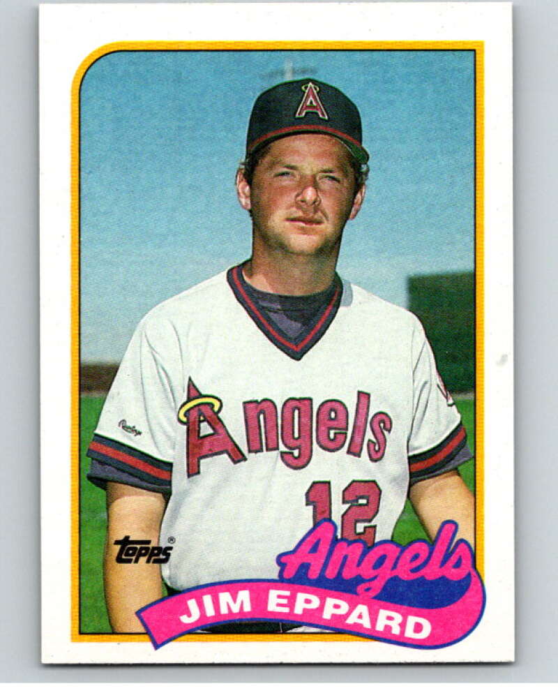 1989 Topps Baseball #42 Jim Eppard California Angels Image 1