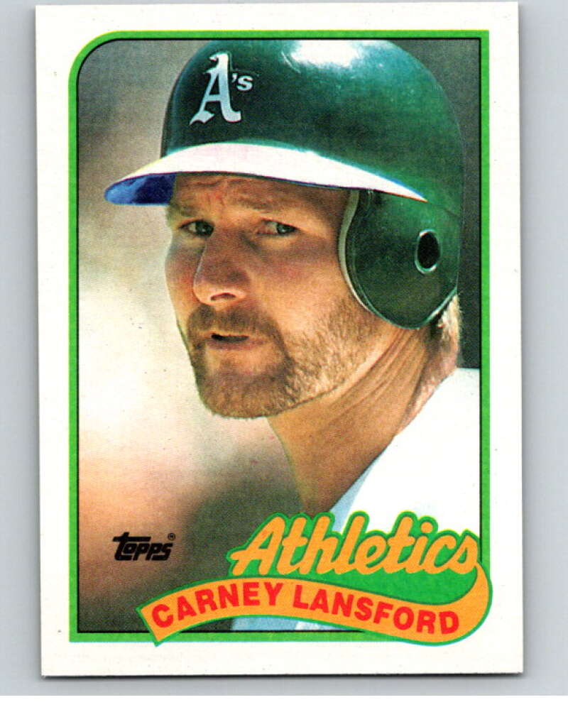 1989 Topps Baseball #47 Carney Lansford Oakland Athletics Image 1