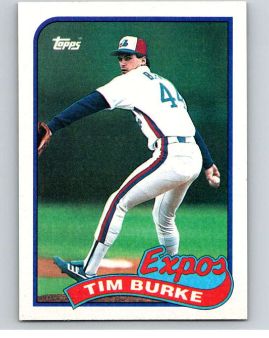 1989 Topps Baseball #48 Tim Burke  Montreal Expos  Image 1
