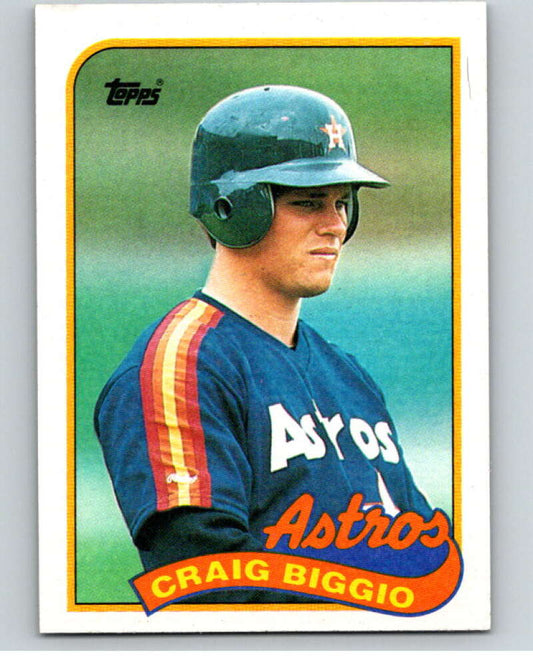 1989 Topps Baseball #49 Craig Biggio  RC Rookie Houston Astros  Image 1