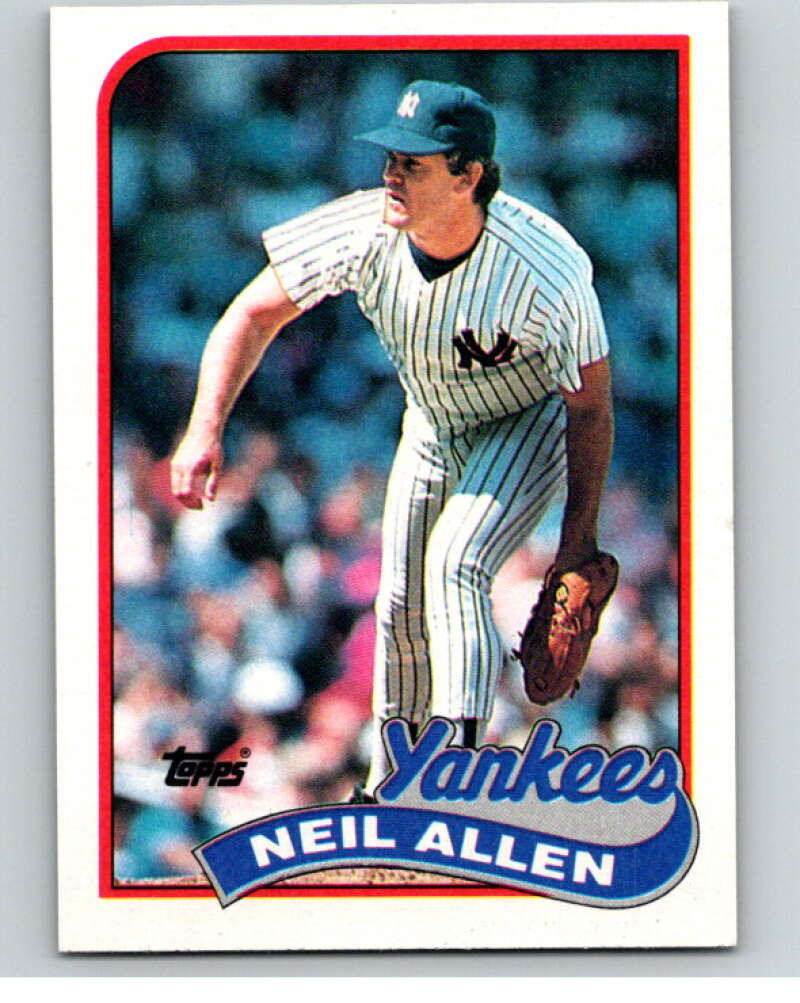 1989 Topps Baseball #61 Neil Allen New York Yankees Image 1