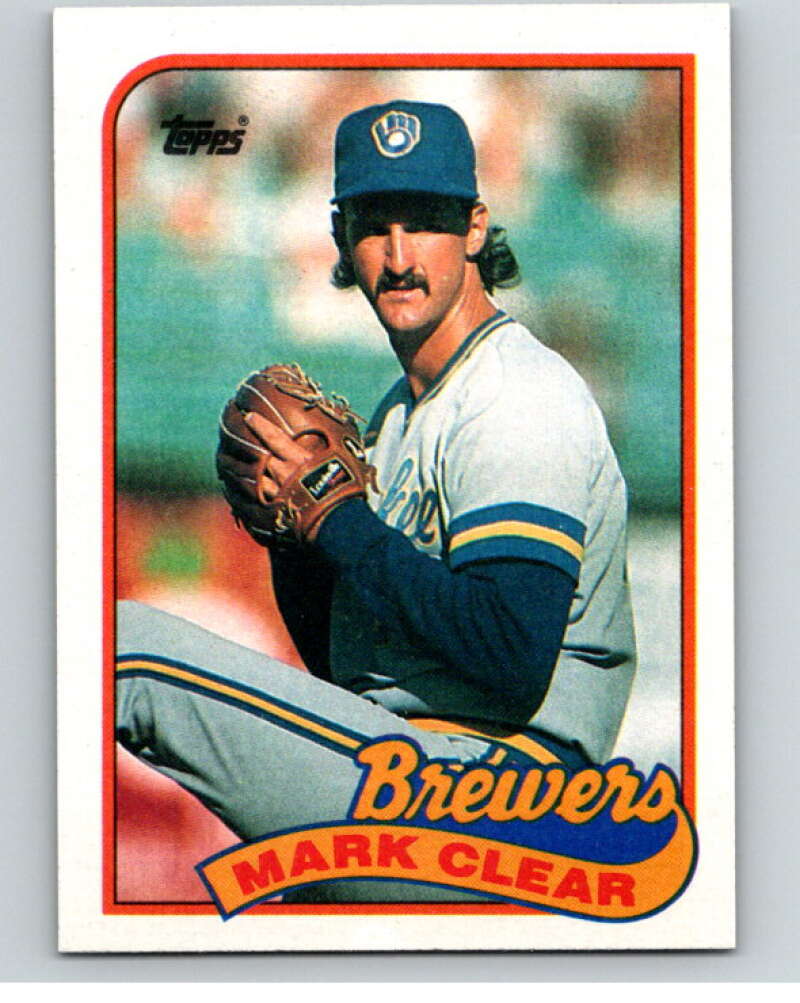 1989 Topps Baseball #63 Mark Clear Milwaukee Brewers Image 1