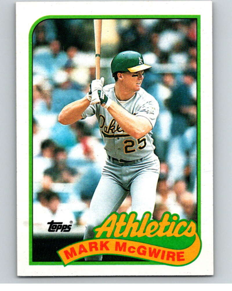 1989 Topps Baseball #70 Mark McGwire Oakland Athletics Image 1