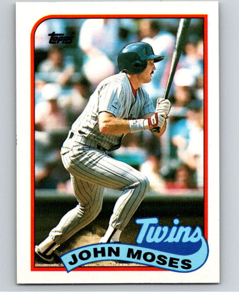 1989 Topps Baseball #72 John Moses Minnesota Twins Image 1