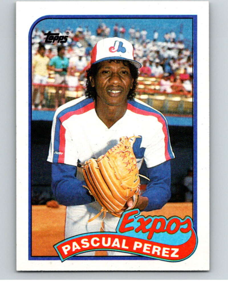 1989 Topps Baseball #73 Pascual Perez Montreal Expos Image 1