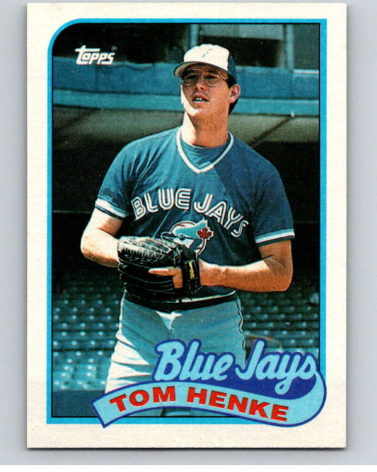 1989 Topps Baseball #75 Tom Henke  Toronto Blue Jays  Image 1