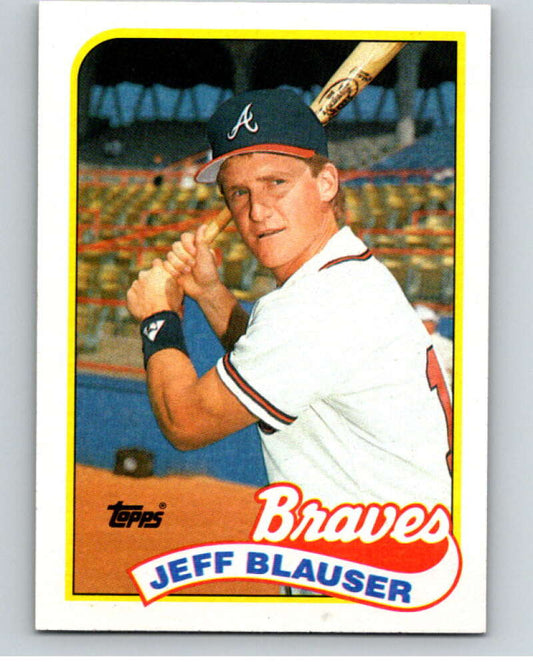 1989 Topps Baseball #83 Jeff Blauser  Atlanta Braves  Image 1