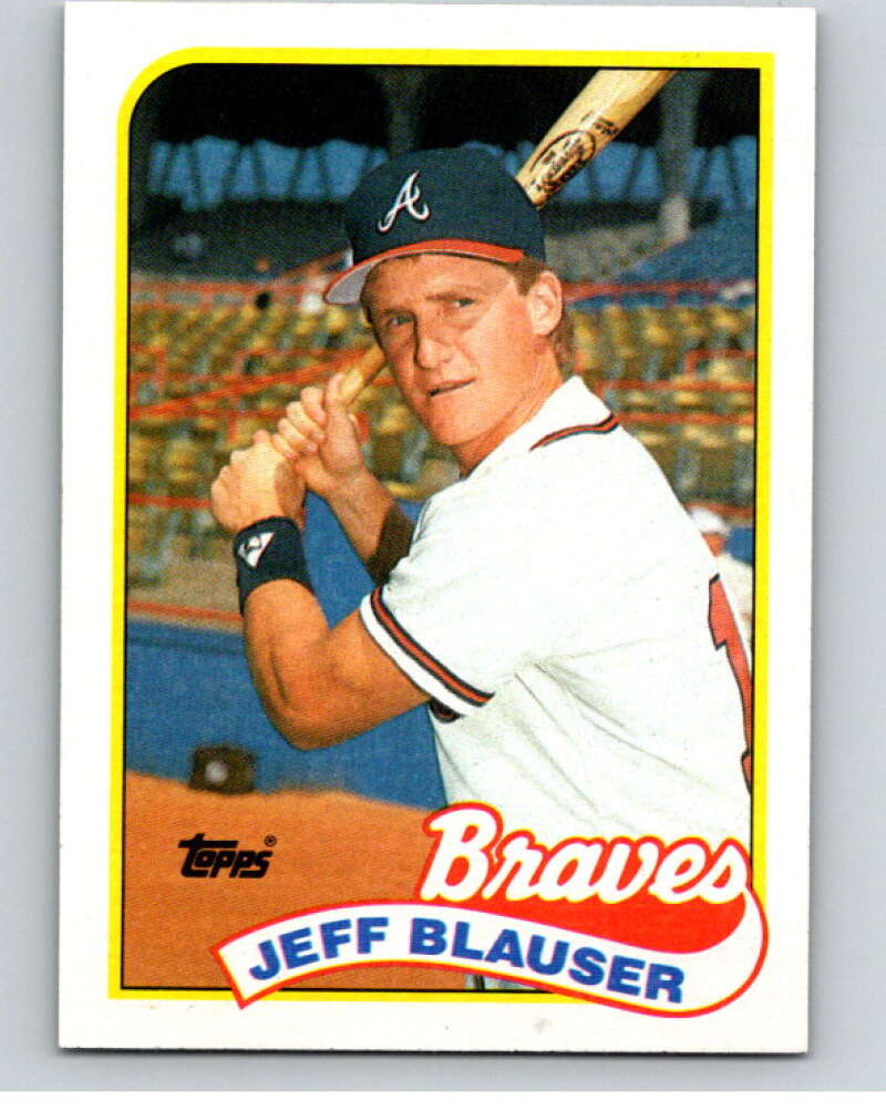 1989 Topps Baseball #83 Jeff Blauser Atlanta Braves Image 1