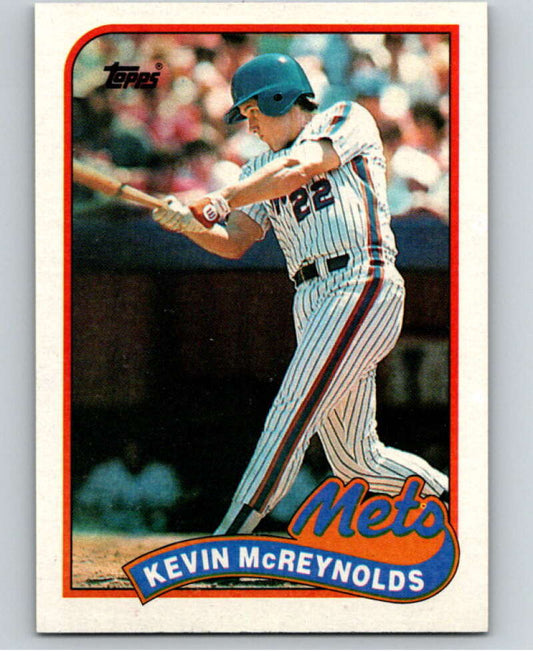 1989 Topps Baseball #85 Kevin McReynolds  New York Mets  Image 1