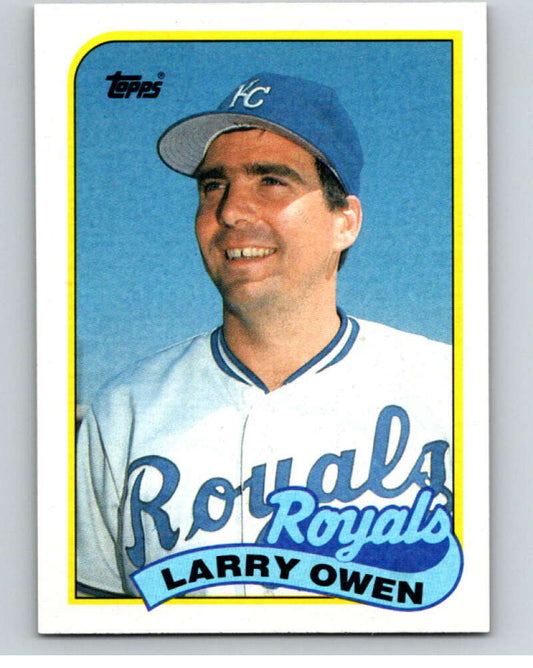 1989 Topps Baseball #87 Larry Owen  Kansas City Royals  Image 1