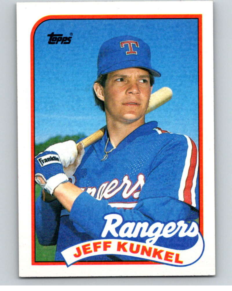 1989 Topps Baseball #92 Jeff Kunkel Texas Rangers Image 1