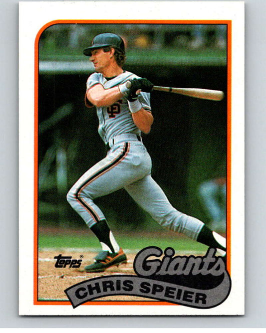 1989 Topps Baseball #94 Chris Speier  San Francisco Giants  Image 1