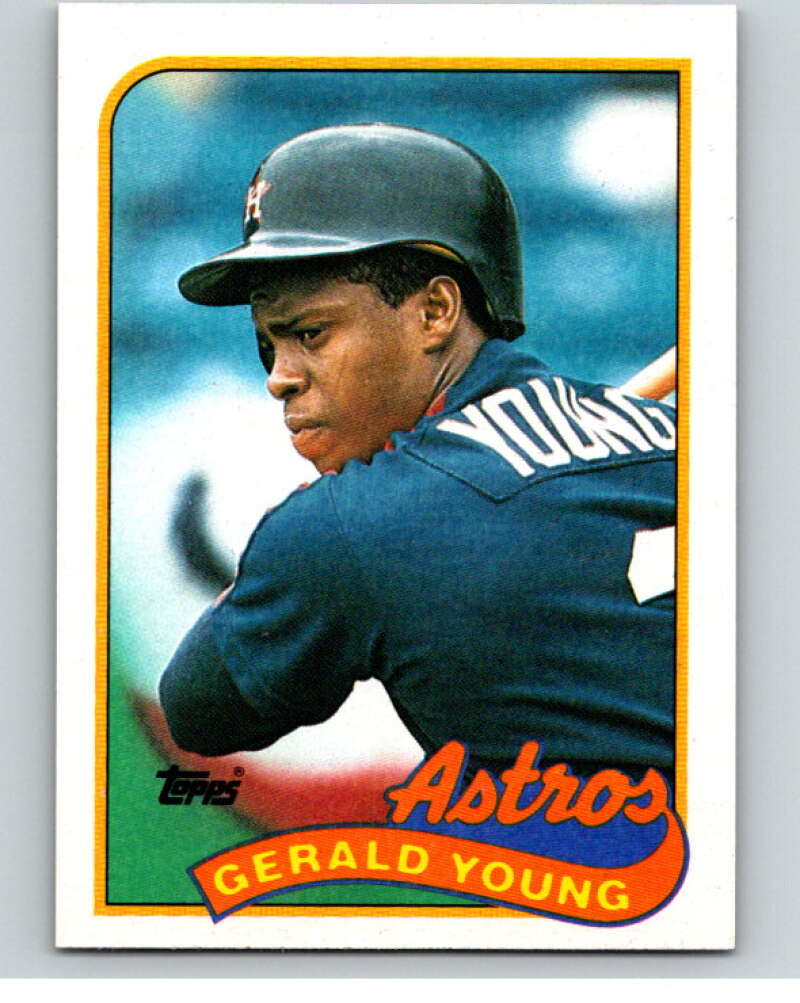 1989 Topps Baseball #95 Gerald Young Houston Astros Image 1