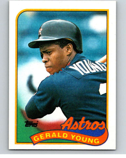 1989 Topps Baseball #95 Gerald Young  Houston Astros  Image 1