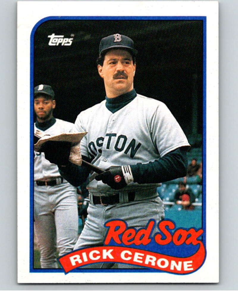 1989 Topps Baseball #96 Rick Cerone Boston Red Sox Image 1