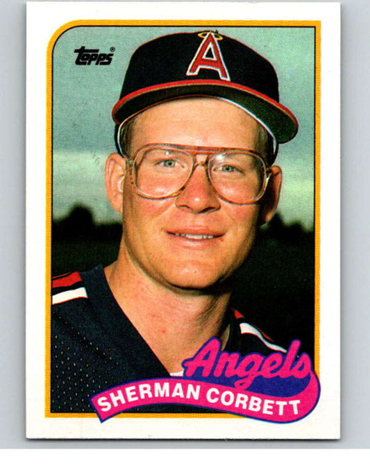 1989 Topps Baseball #99 Sherman Corbett  RC Rookie California Angels  Image 1
