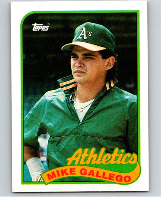 1989 Topps Baseball #102 Mike Gallego  Oakland Athletics  Image 1