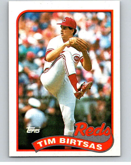 1989 Topps Baseball #103 Tim Birtsas  Cincinnati Reds  Image 1