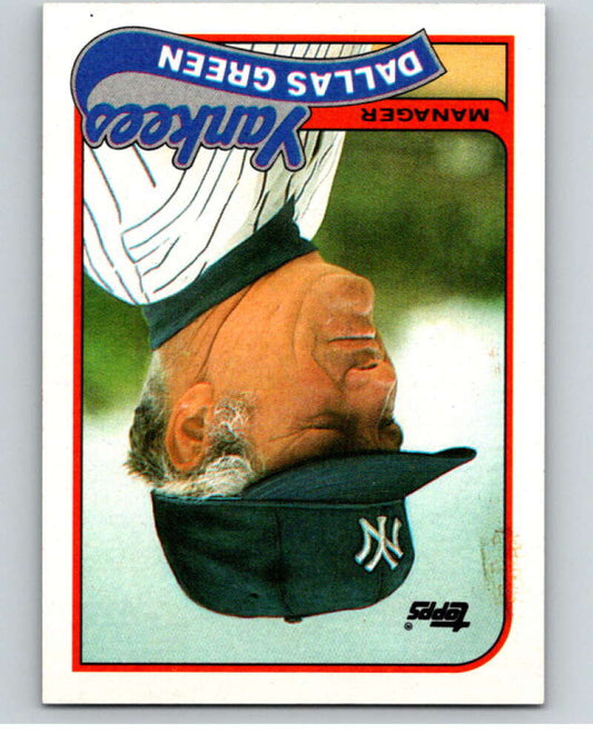 1989 Topps Baseball #104 Dallas Green MG  New York Yankees  Image 1