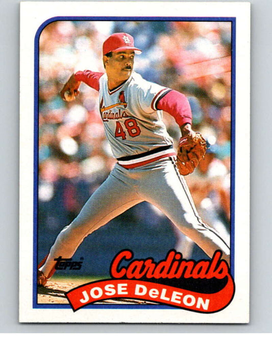 1989 Topps Baseball #107 Jose DeLeon  St. Louis Cardinals  Image 1