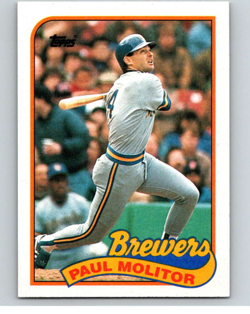 1989 Topps Baseball #110 Paul Molitor Milwaukee Brewers Image 1
