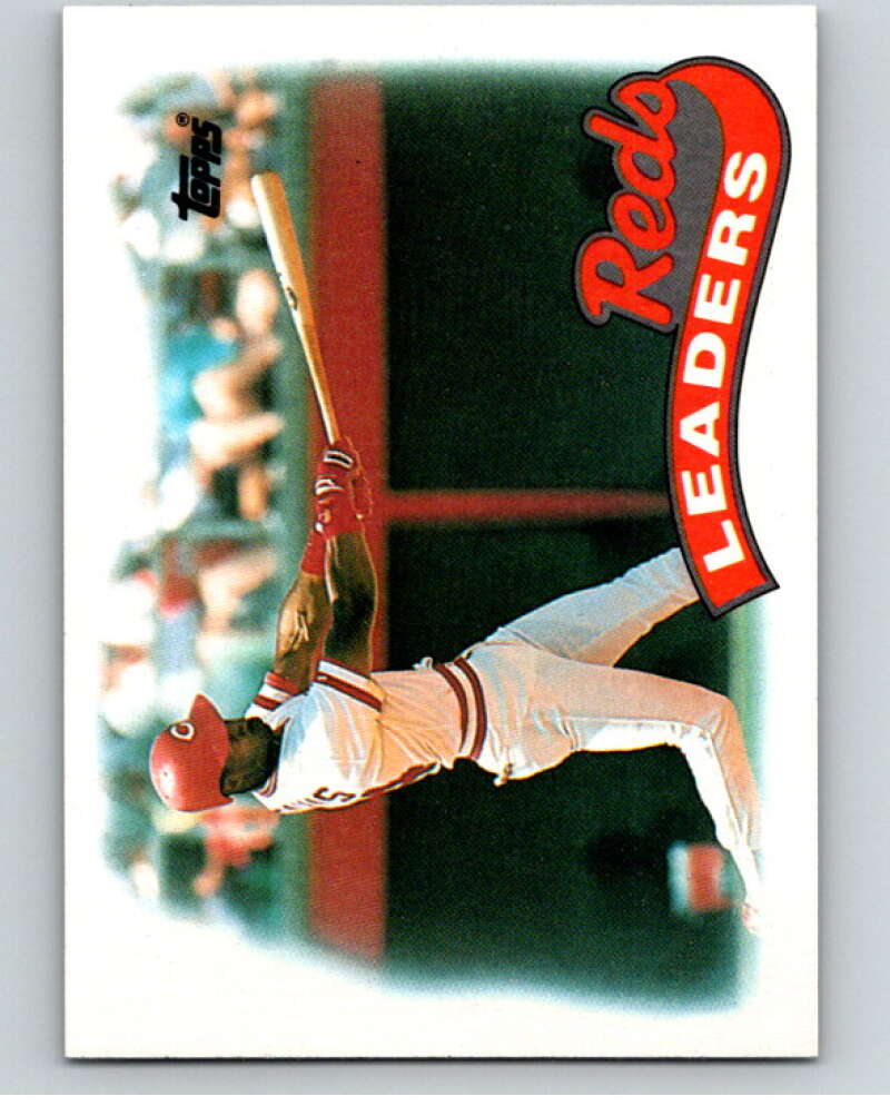 1989 Topps Baseball #111 Eric Davis Cincinnati Reds TL Cincinnati Reds Image 1