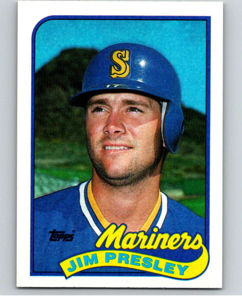 1989 Topps Baseball #112 Jim Presley Seattle Mariners Image 1