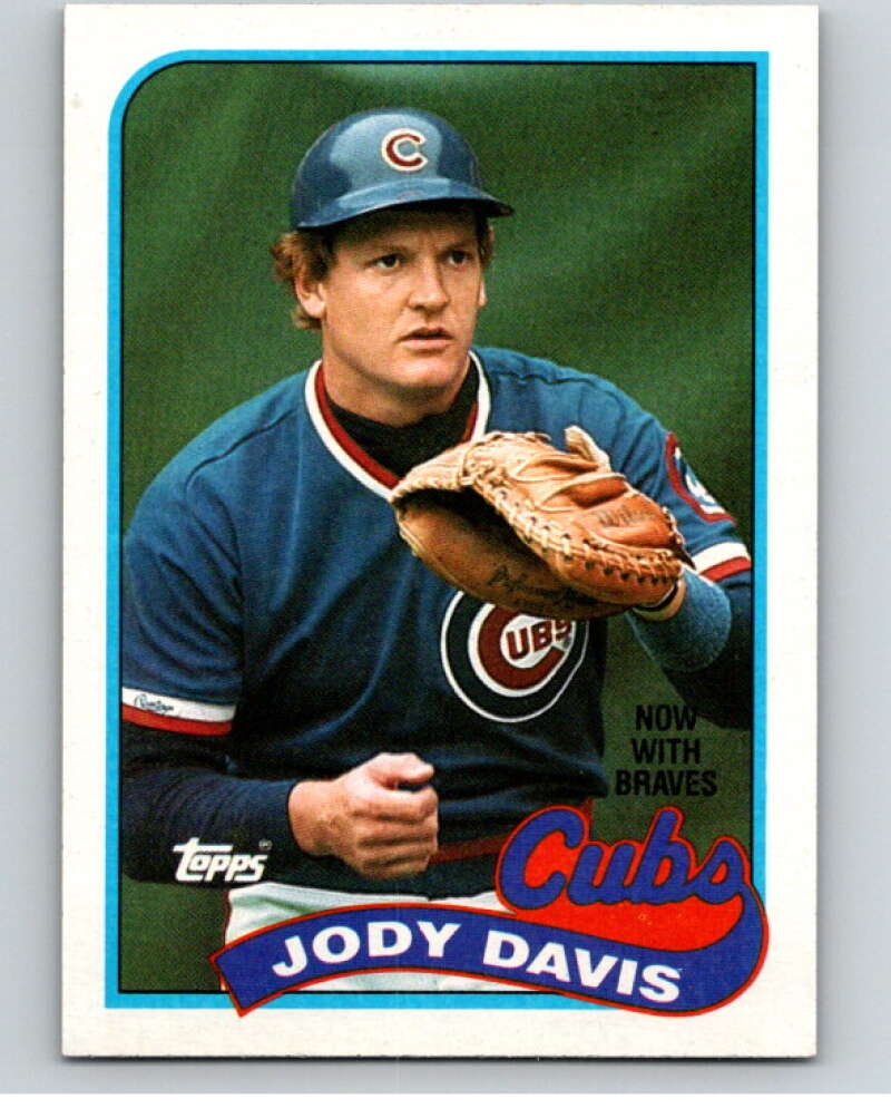 1989 Topps Baseball #115 Jody Davis Chicago Cubs Image 1