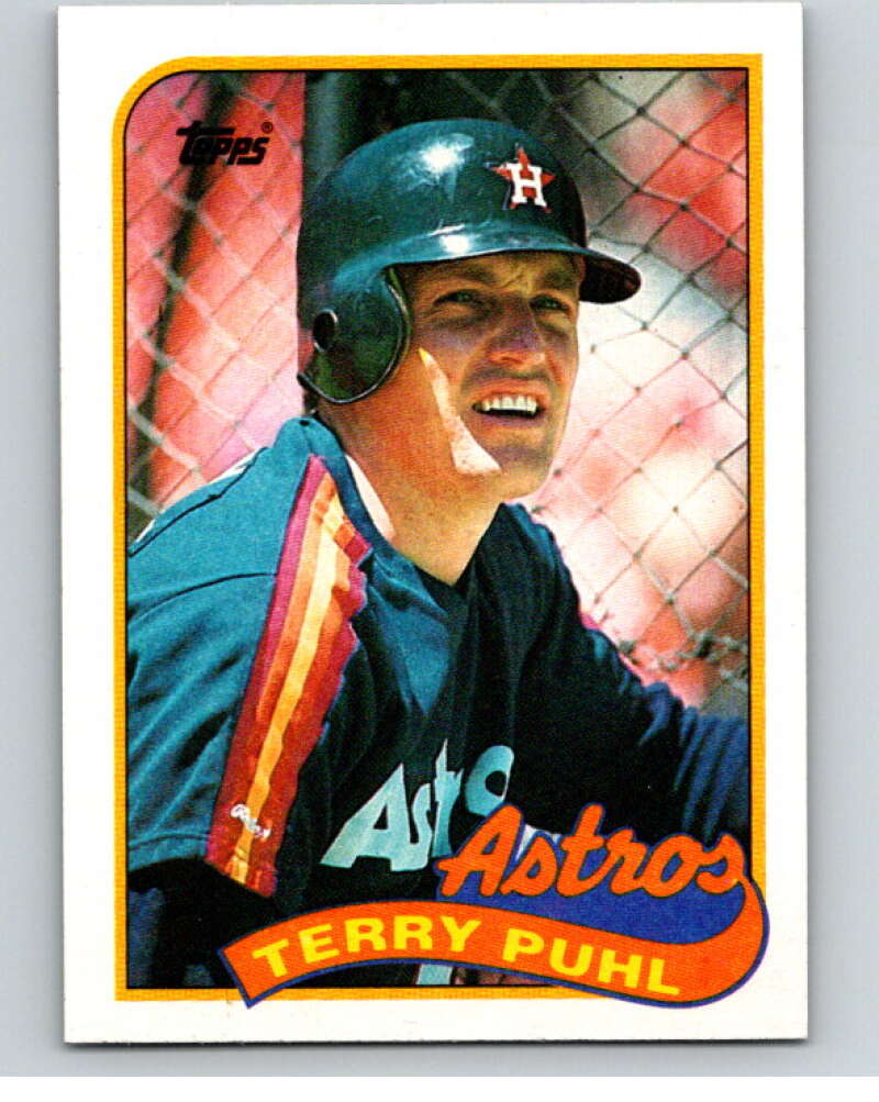 1989 Topps Baseball #119 Terry Puhl Houston Astros Image 1