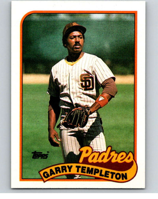 1989 Topps Baseball #121 Garry Templeton  San Diego Padres  Image 1