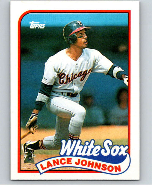 1989 Topps Baseball #122 Lance Johnson  Chicago White Sox  Image 1