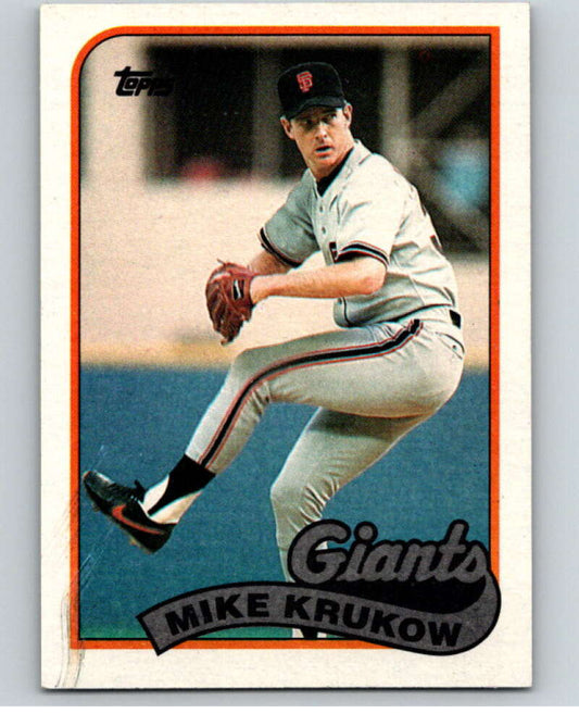 1989 Topps Baseball #125 Mike Krukow  San Francisco Giants  Image 1