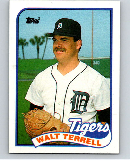 1989 Topps Baseball #127 Walt Terrell  Detroit Tigers  Image 1