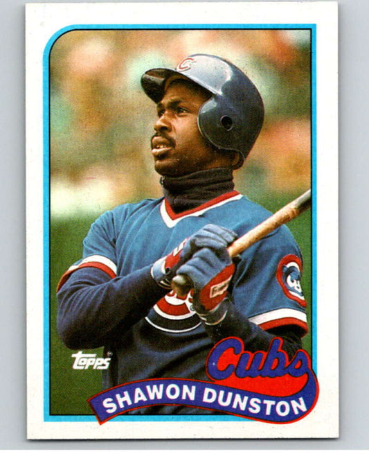1989 Topps Baseball #140 Shawon Dunston  Chicago Cubs  Image 1