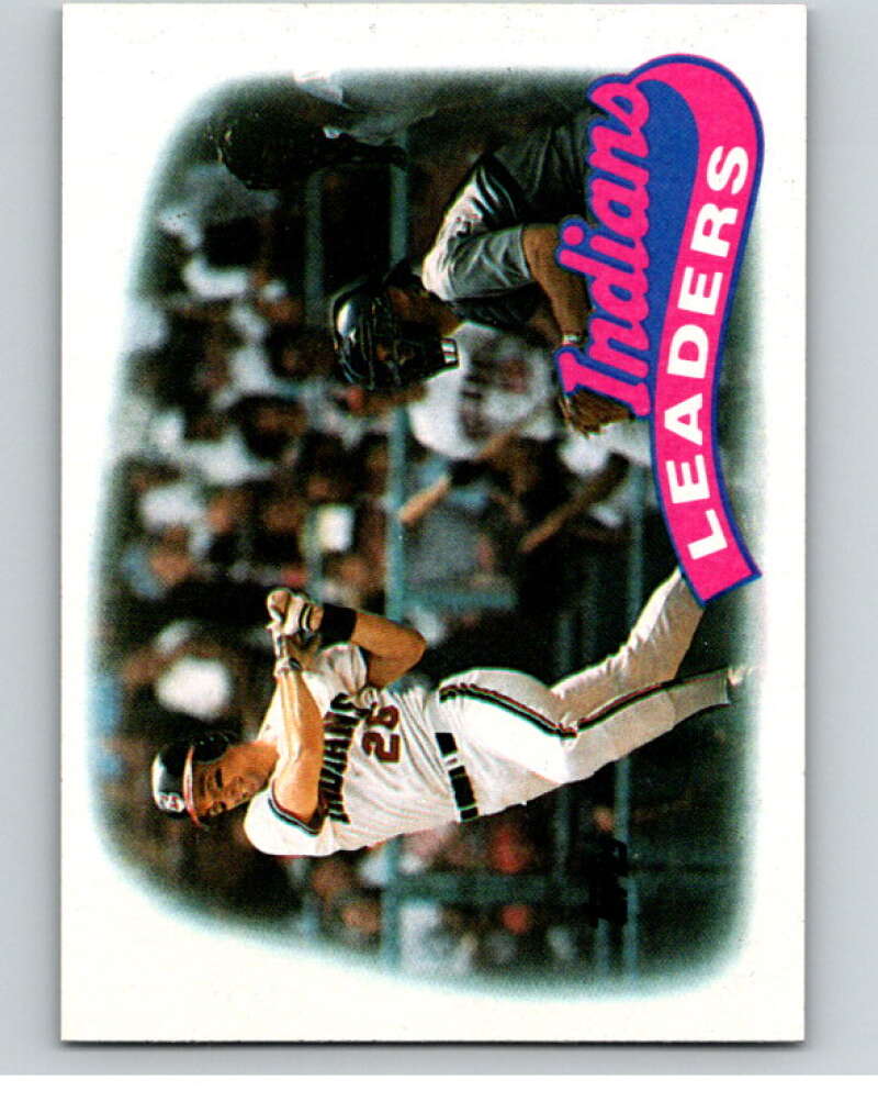 1989 Topps Baseball #141 Brook Jacoby Cleveland Indians TL Cleveland Indians Image 1