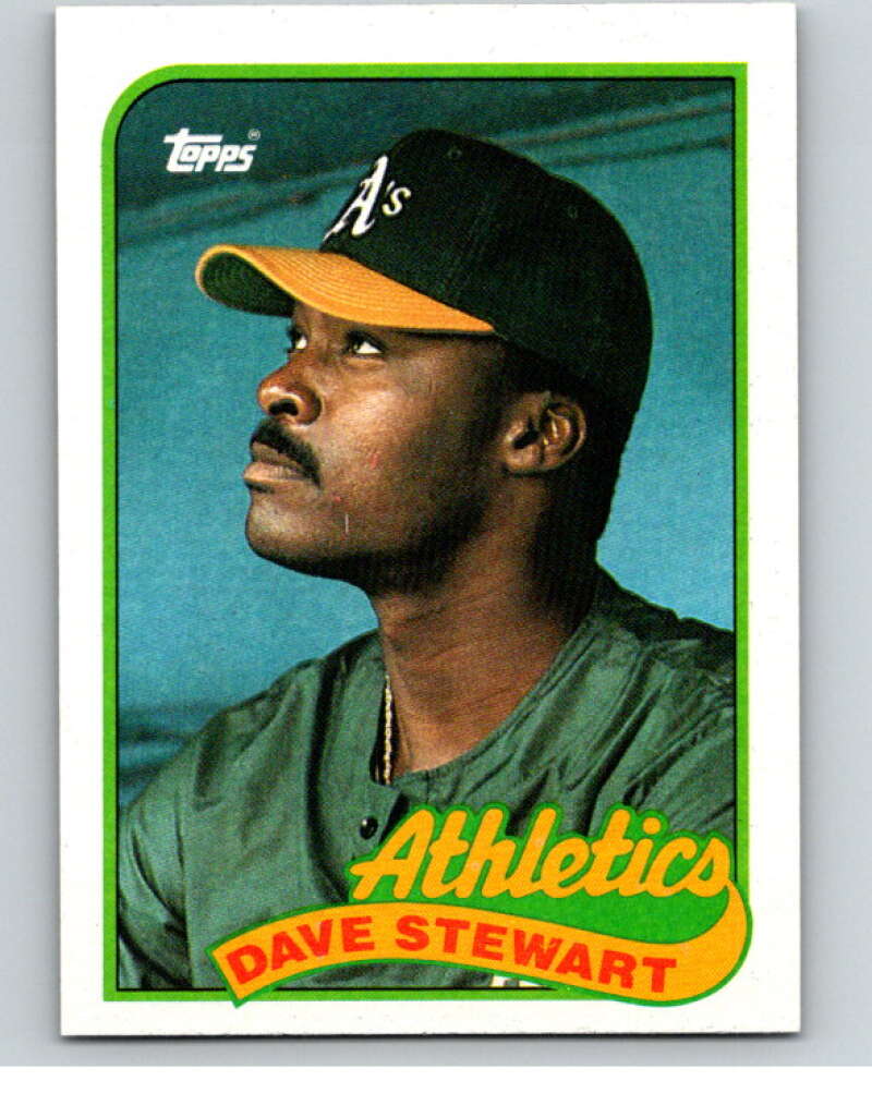 1989 Topps Baseball #145 Dave Stewart Oakland Athletics Image 1