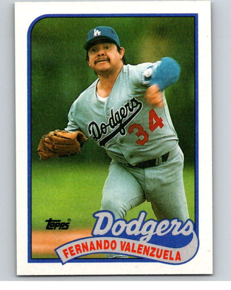 1989 Topps Baseball #150 Fernando Valenzuela Los Angeles Dodgers Image 1