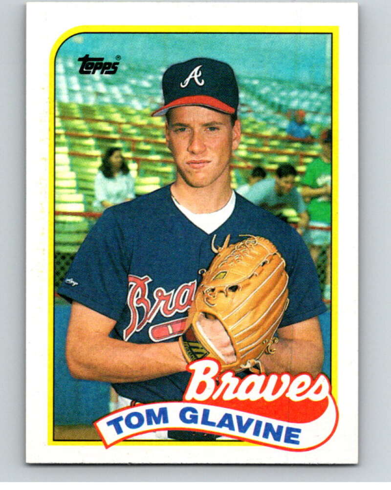 1989 Topps Baseball #157 Tom Glavine Atlanta Braves Image 1