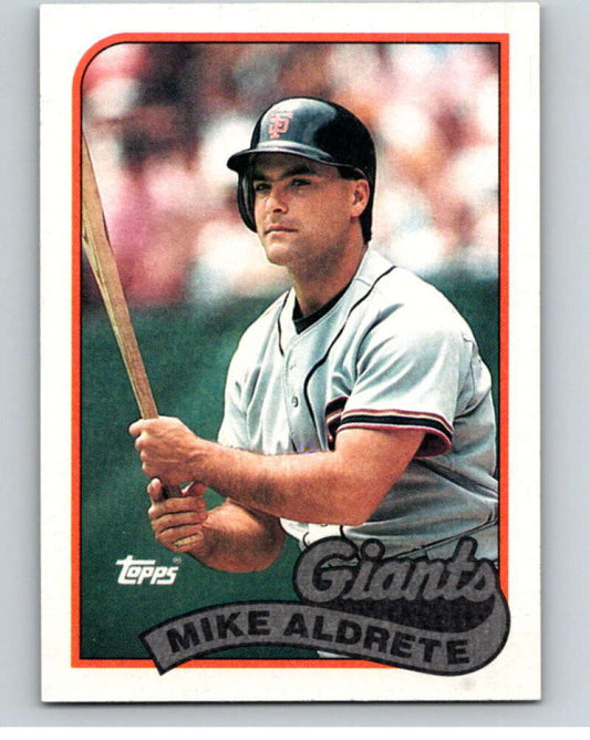 1989 Topps Baseball #158 Mike Aldrete  San Francisco Giants  Image 1