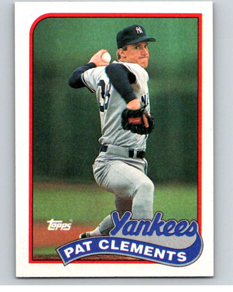 1989 Topps Baseball #159 Pat Clements New York Yankees Image 1