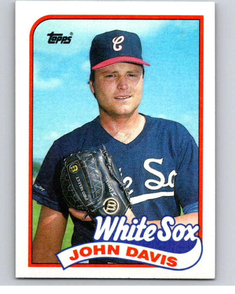 1989 Topps Baseball #162 John Davis Chicago White Sox Image 1