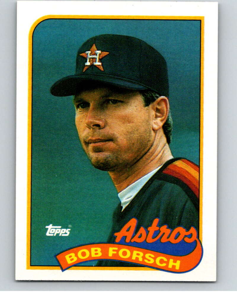 1989 Topps Baseball #163 Bob Forsch Houston Astros Image 1